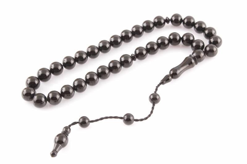 Oltu Tesbih el yapımı Küre Kesim Büyük Boy Tesbih - 3